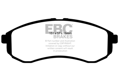 EBC Ultimax | brzdové destičky přední DP1481