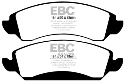 EBC Ultimax | brzdové destičky přední  DP1830