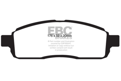 EBC Ultimax | brzdové destičky přední  DP1843