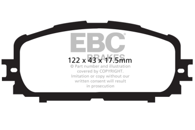 EBC Ultimax | brzdové destičky přední  DP1897