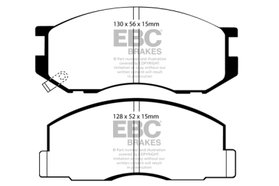 EBC Ultimax | brzdové destičky přední  DP747