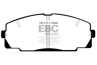 EBC Ultimax | brzdové destičky přední  DP722