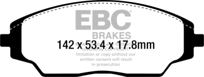 EBC Ultimax | brzdové destičky přední DPX2294