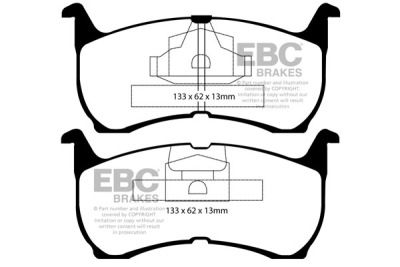 EBC Ultimax | brzdové destičky přední DP1503