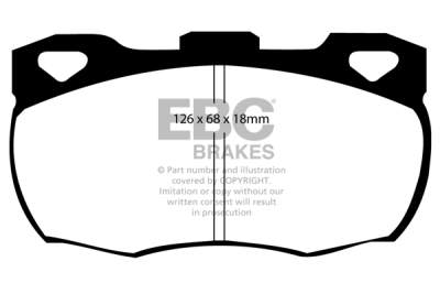 EBC Ultimax | brzdové destičky přední DP708
