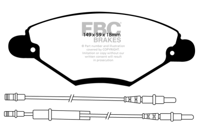 EBC Ultimax | brzdové destičky přední  DP1371