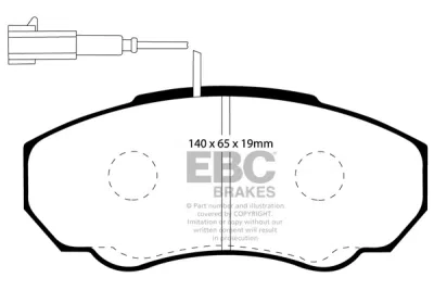 EBC Ultimax | brzdové destičky přední  DP1380