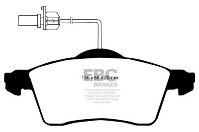 EBC Ultimax | brzdové destičky přední DP1398