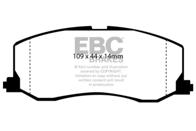 EBC Ultimax | brzdové destičky přední  DP977