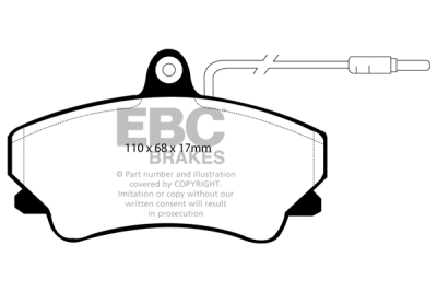 EBC Ultimax | brzdové destičky přední DP952