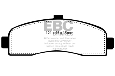 EBC Ultimax | brzdové destičky přední  DP946