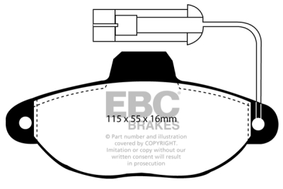 EBC Ultimax | brzdové destičky přední  DP945