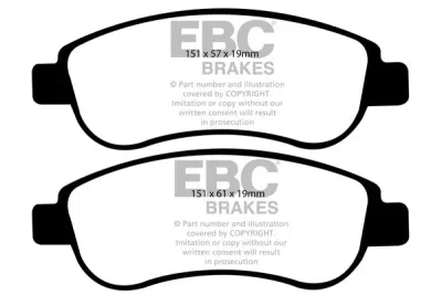 EBC sada brzd PD40K | destičky Ultimax & kotouče Standard PD40K866
