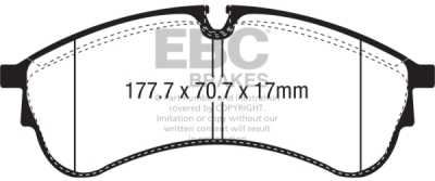 EBC Ultimax | brzdové destičky přední  DPX2339