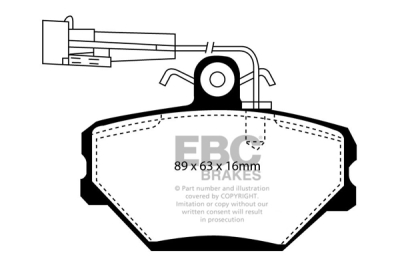 EBC sada brzd PD40K | destičky Ultimax & kotouče Standard PD40K802