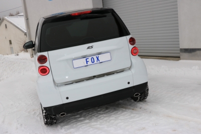 Smart Fortwo Coupe 451 Závěrečný tlumič výfuku pravý/levý - 86x54 Typ FOX SM010003-341