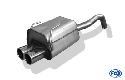 Fiat 500/ 500C final silencer - 2x76 type 12