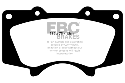 EBC sada brzd PD04KF | destičky Bluestuff & kotouče Standard přední PD04KF623