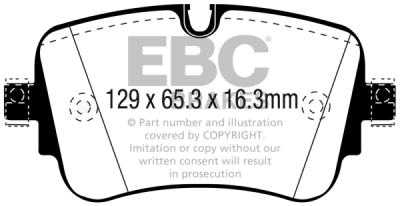 EBC Redstuff | brzdové destičky zadní DP32299C