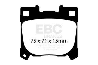 EBC Yellowstuff | brzdové destičky zadní DP42431R