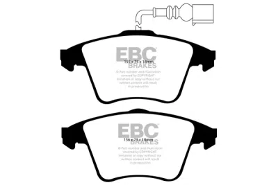 EBC sada brzd PD03KF | destičky Yellowstuff & kotouče Standard přední PD03KF1332