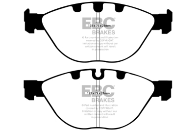 EBC sada brzd PD02KF | destičky Redstuff & kotouče Standard přední PD02KF545