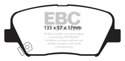 EBC Greenstuff | brzdové destičky přední DP21863