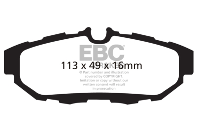 EBC Greenstuff | brzdové destičky zadní DP21870