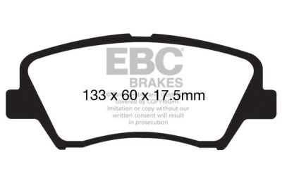 EBC Greenstuff | brzdové destičky přední DP21874