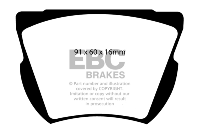EBC Greenstuff | brzdové destičky přední DP2165