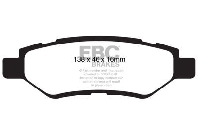 EBC Greenstuff | brzdové destičky zadní DP21829