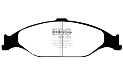 EBC Yellowstuff | brzdové destičky přední  DP41242R