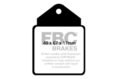 EBC Greenstuff | brzdové destičky přední DP2710