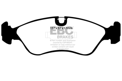 EBC Greenstuff | brzdové destičky přední DP2760