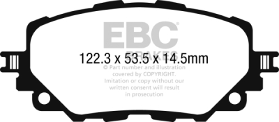 EBC Bluestuff NDX | brzdové destičky přední  DP52263NDX