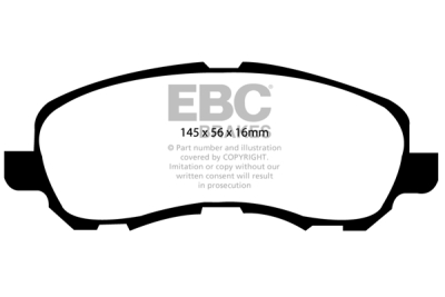 EBC sada brzd PD01KF | destičky Greenstuff & kotouče Standard přední PD01KF1042