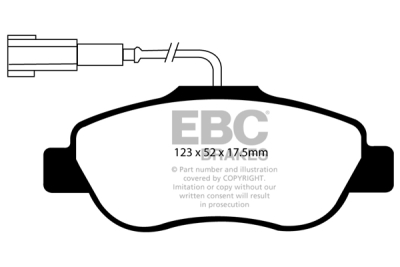 EBC Greenstuff | brzdové destičky přední DP21573/2