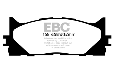 EBC Greenstuff | brzdové destičky přední DP21790