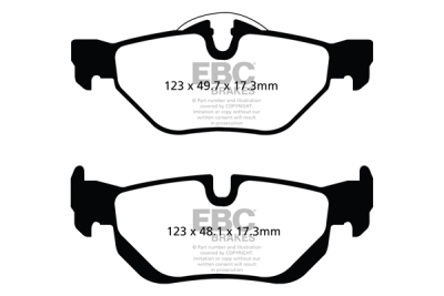 EBC sada brzd PD01KR | destičky Greenstuff & kotouče Standard zadní PD01KR115