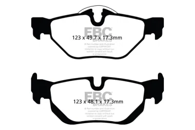 EBC sada brzd PD01KR | destičky Greenstuff & kotouče Standard zadní PD01KR119