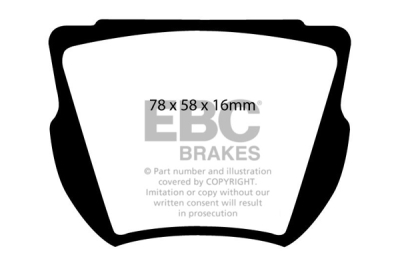 EBC Greenstuff | brzdové destičky přední DP2134