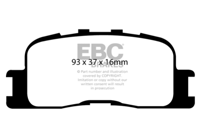 EBC Greenstuff | brzdové destičky zadní DP21716