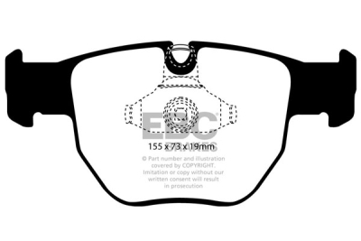 EBC sada brzd PD08KF | destičky Yellowstuff & kotouče Ultimax přední PD08KF303