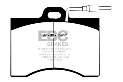 EBC Yellowstuff | brzdové destičky přední  DP42210R