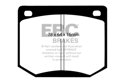 EBC Greenstuff | brzdové destičky přední DP2216