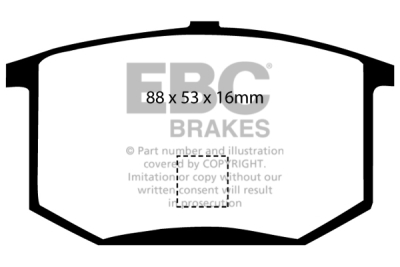 EBC Greenstuff | brzdové destičky zadní DP2298