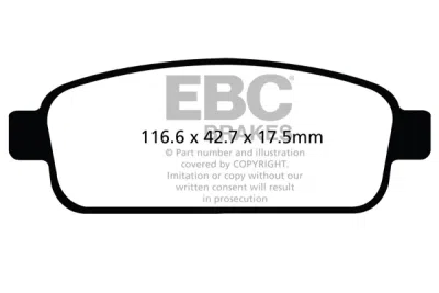 EBC sada brzd PD11KR | destičky Greenstuff & kotouče TurboGroove zadní PD11KR588