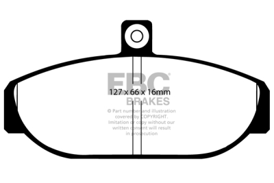 EBC Yellowstuff | brzdové destičky přední  DP4435R