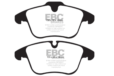 EBC sada brzd PD08KF | destičky Yellowstuff & kotouče Ultimax přední PD08KF281