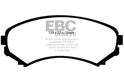EBC sada brzd PD03KF | destičky Yellowstuff & kotouče Standard přední PD03KF828